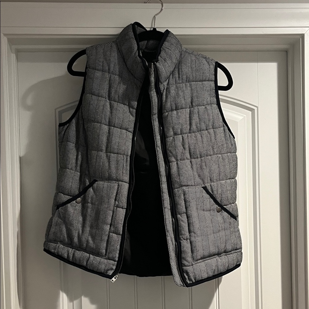 Gray Quilted Vest